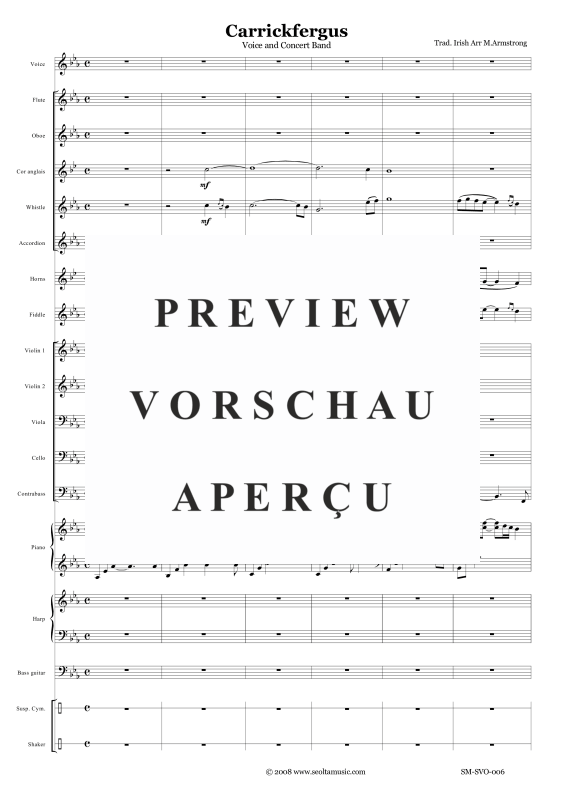 Produktgalerie: Seite 4 von 11 Carrickfergus, , Solo Gesang und Orchester
