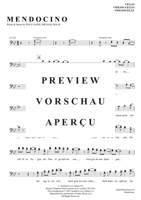 Produktgalerie: Seite 2 von 4 Mendocino , Holm, Michael, (Violoncello)
