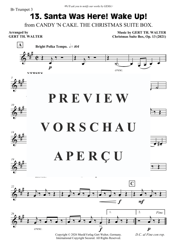 Produktgalerie: Seite 7 von 10 Santa Was Here! Wake Up!, , Blechbläser Quartett