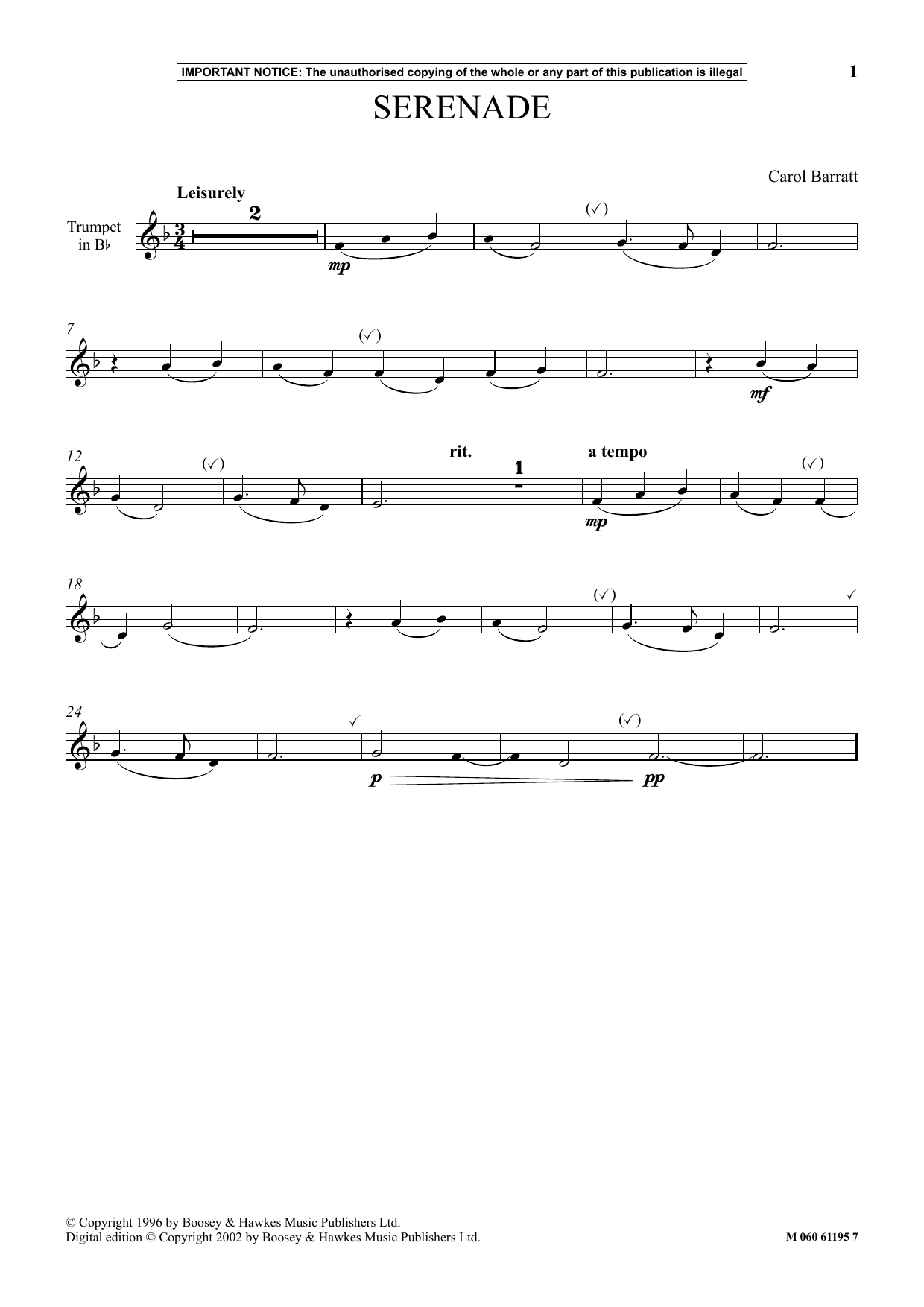 Produktbild zu: Serenade