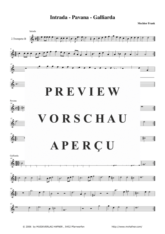 Produktgalerie: Seite 10 von 11 Intrade - Pavana - Galliarda, , (Blechbläser Quintett)