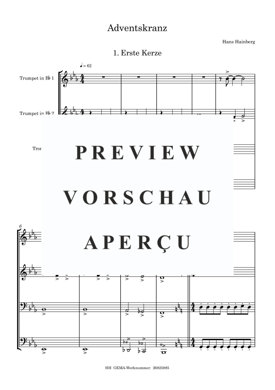 gallery: Adventskranz, , Blechbläser Quartett