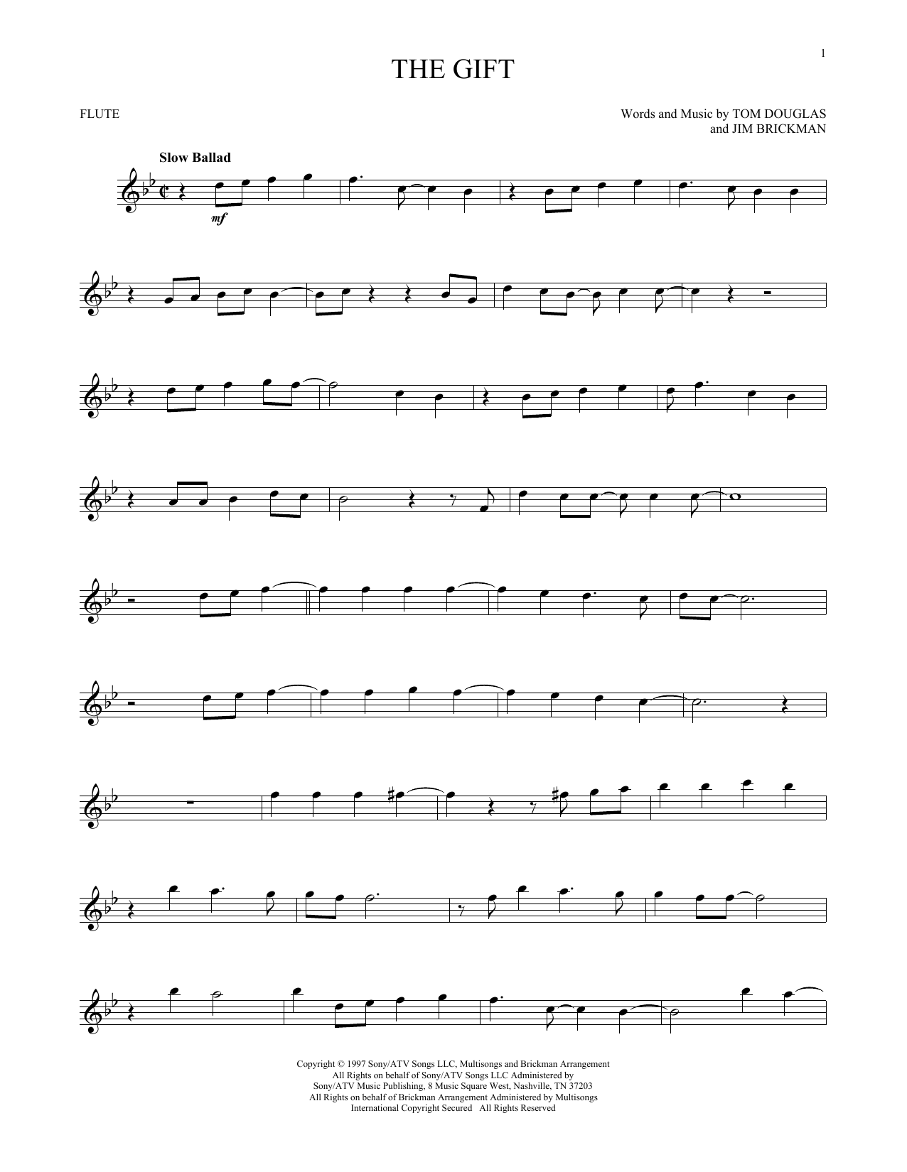 Product gallery: Page 1 of 1 The Gift, Jim Brickman