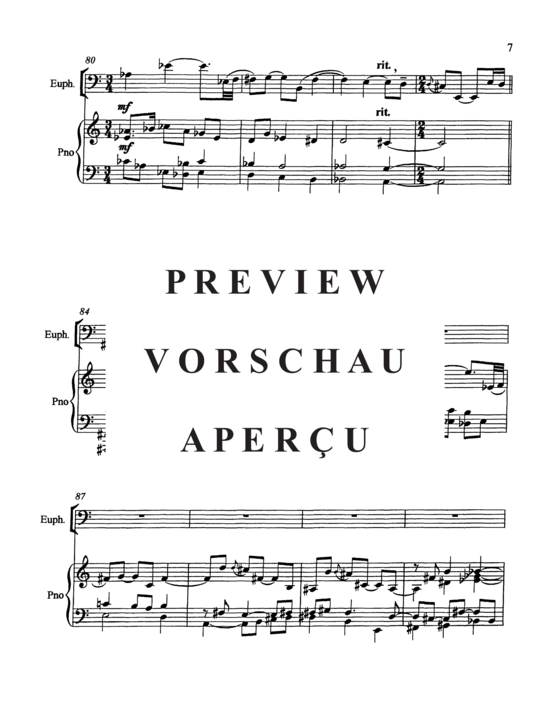 Product gallery: Page 11 of 21 Serenade for Euphonium , , (euphonium + piano)