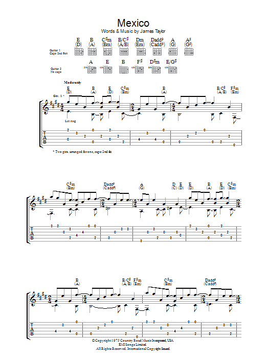 Produktgalerie: Seite 1 von 1 Mexico, James Taylor, Gitarre