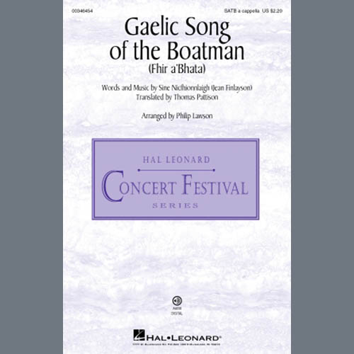 Produktbild zu: Gaelic Song Of The Boatman (Fhir A'bhata) (arr. Philip Lawson)