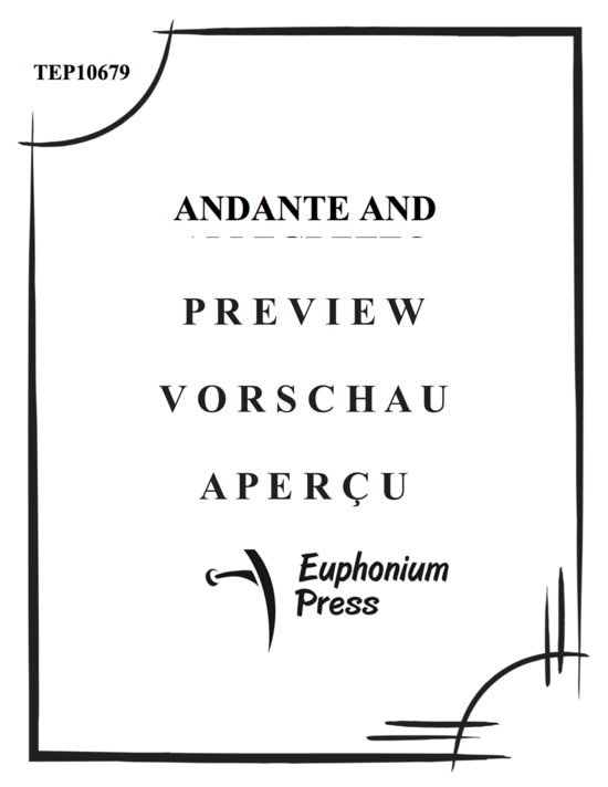 Produktgalerie: Seite 2 von 21 Andante and Allegretto , , (Tuba + Klavier)