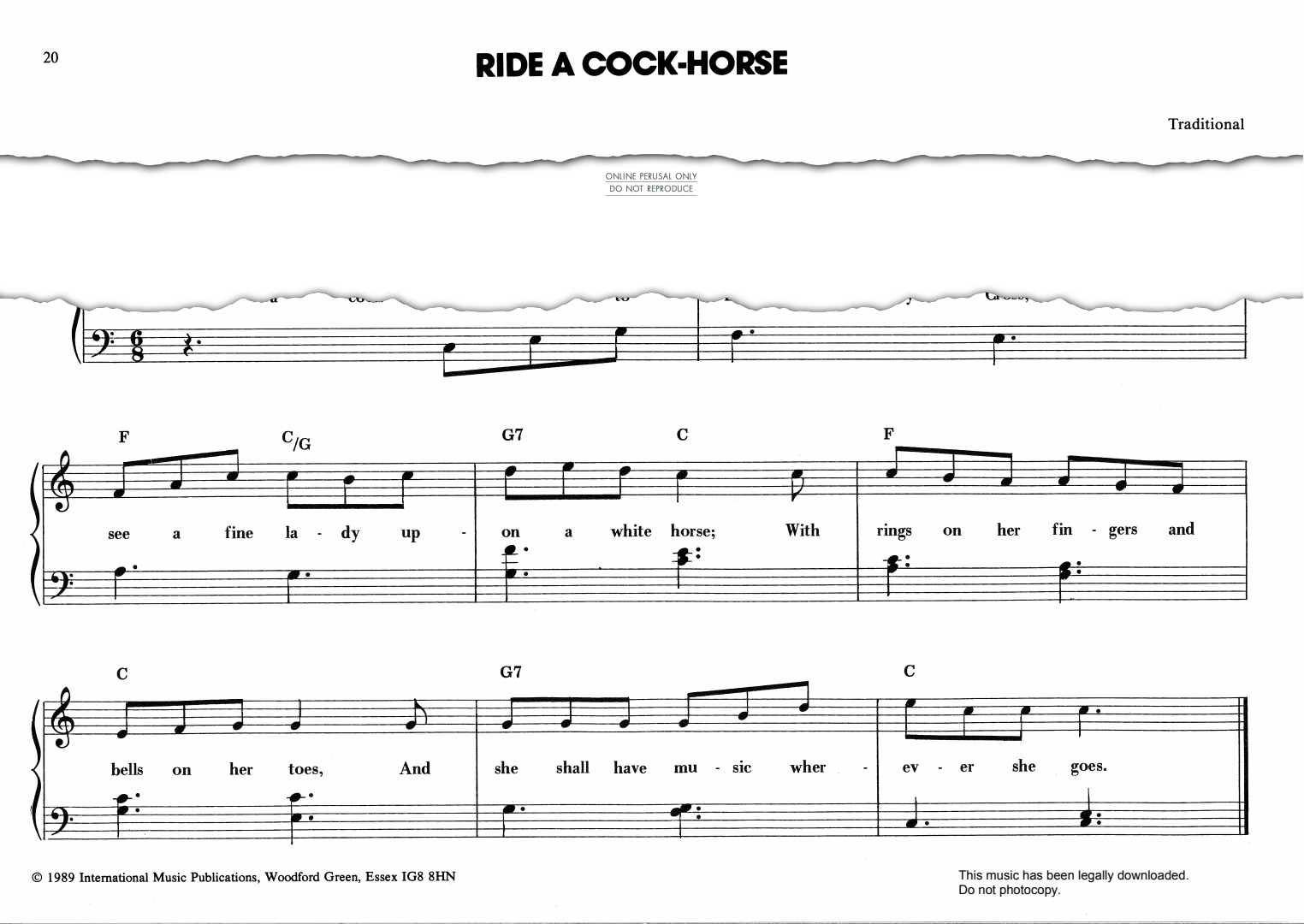 Produktbild zu: Ride A Cock-Horse