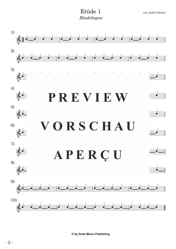 Produktgalerie: Seite 4 von 11 Etüden für Snare Drum im 4/4-Takt - Band 2, , Snare Drum Solo