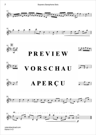 Product gallery: Page 7 of 7 Kanon in D , Leonard Cohen, (soprano saxophone + organ)