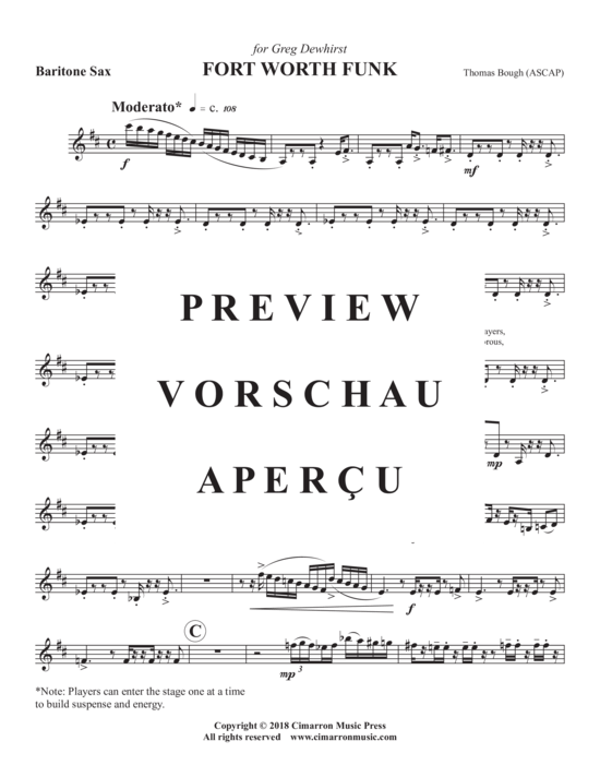 Product gallery: Page 18 of 19 Fort Worth Funk , , (Saxophone Quartet SATB)
