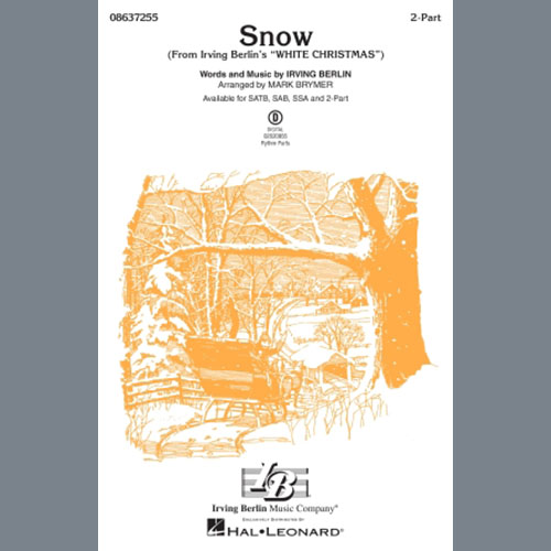 cover: Snow (from White Christmas) (arr. Mark Brymer), Irving Berlin