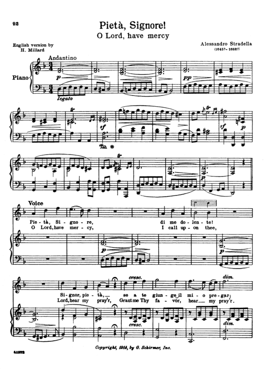 Product picture to: Pietà,SignoreAlessandro Stradella