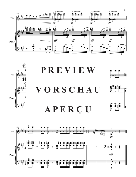 Product gallery: Page 14 of 21 Triptych for Violin and Piano , , (violin and piano)