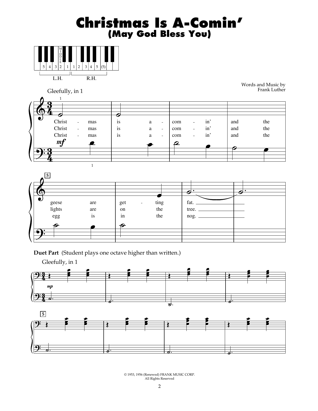 Produktbild zu: Christmas Is A-Comin' (May God Bless You)
