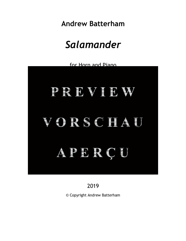 Produktgalerie: Seite 3 von 11 Salamander, , (Horn in F und Klavier)