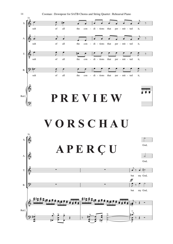 gallery: Downpour , , (Gemischter Chor + Streicher)