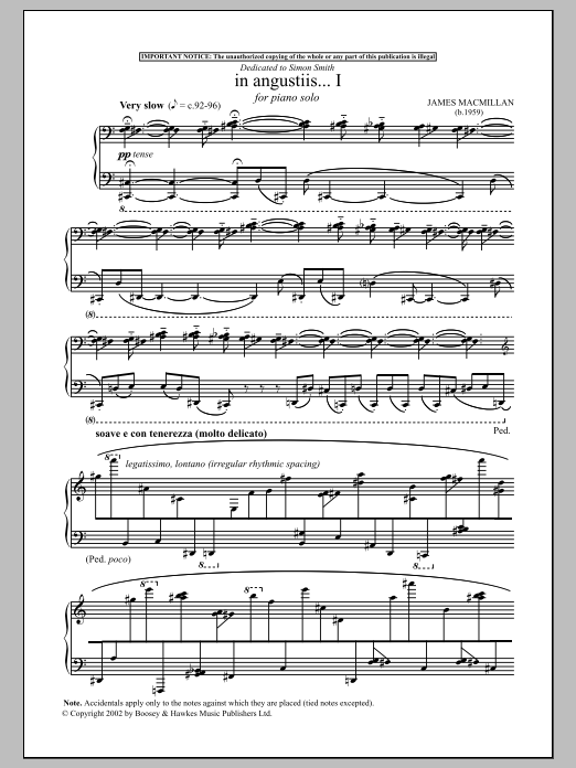 Product gallery: Page 1 of 1 In Angustiis, James MacMillan