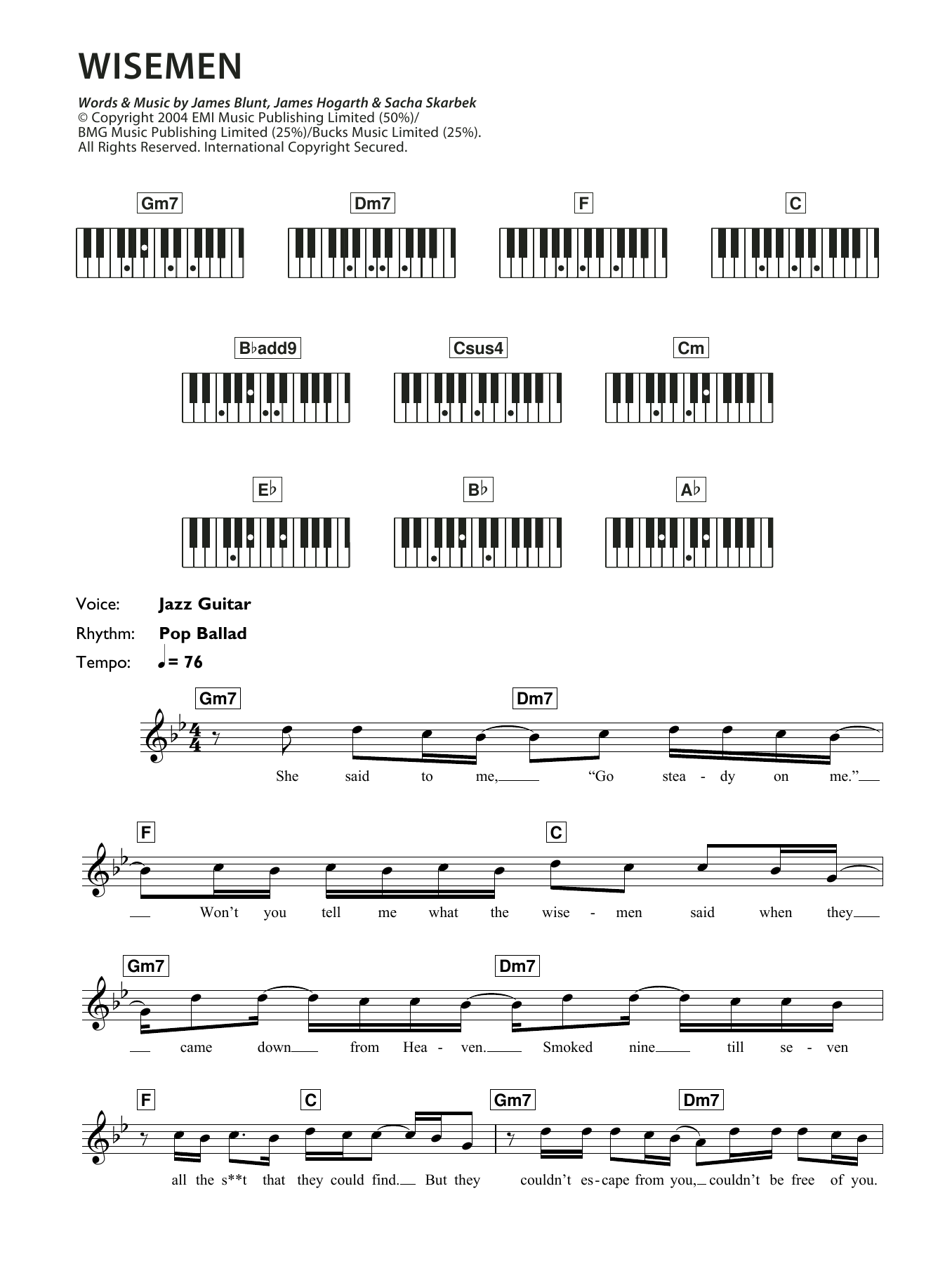 Produktbild zu:  Wisemen - James Blunt