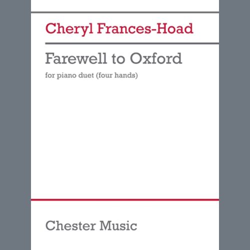 cover: Farewell to Oxford, Cheryl Frances-Hoad, Klavier