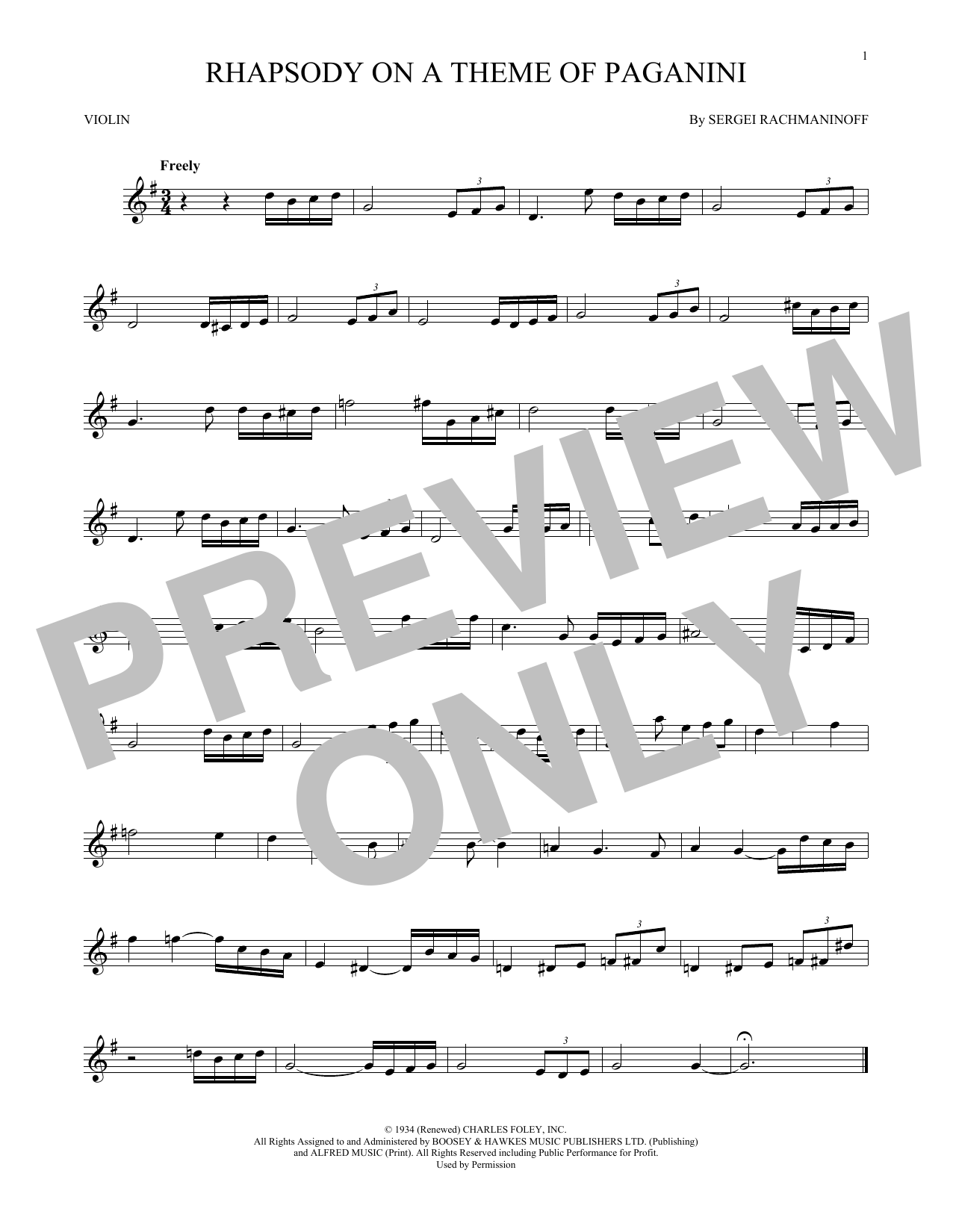 Product gallery: Page 1 of 1 Rhapsody On A Theme Of Paganini, Sergei Rachmaninoff