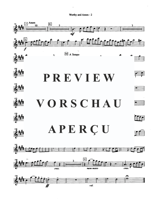 Produktgalerie: Seite 10 von 11 Worthy is the Lamb and Amen, , Blechbläser Quintett