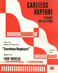 cover: Careless Rapture, Ivor Novello, Klavier