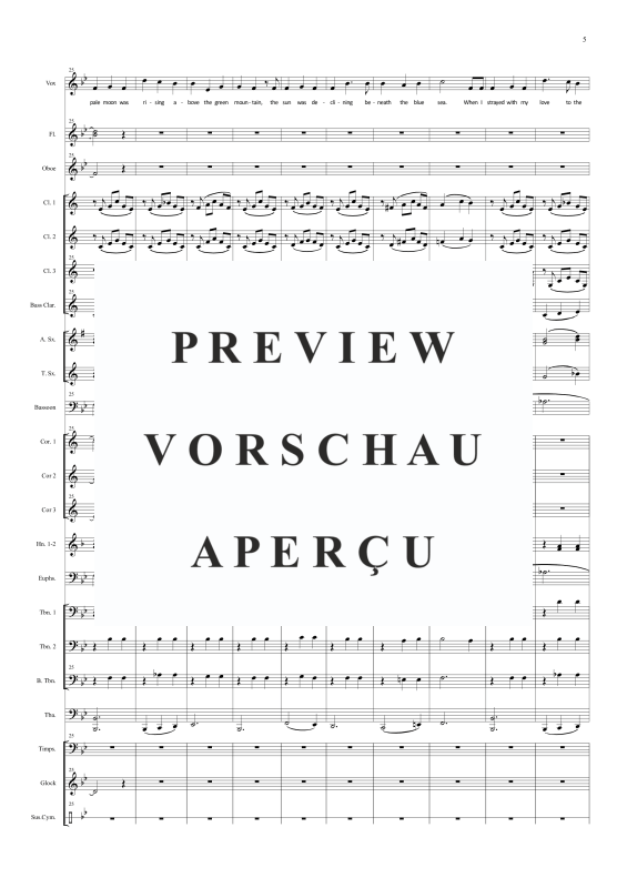 Produktgalerie: Seite 8 von 11 Irish medley for voice and concert band, , Solo Gesang und Orchester