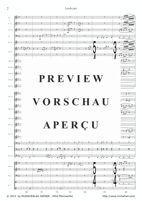 Product gallery: Page 7 of 11 Landscape, , (large wind orchestra)