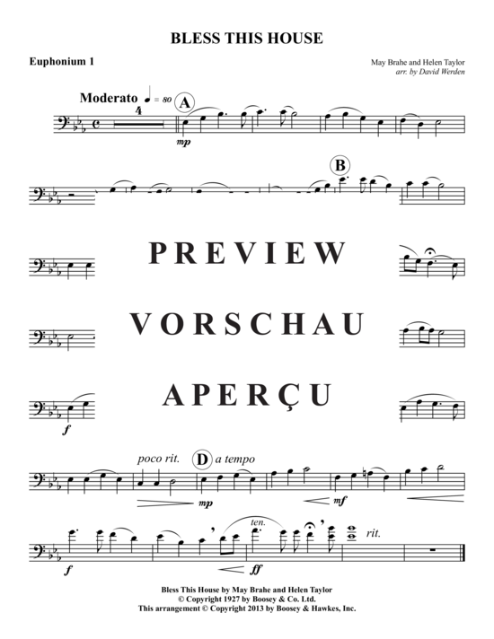 Product gallery: Page 7 of 10 Bless This House , , (baritone/trombone + piano)