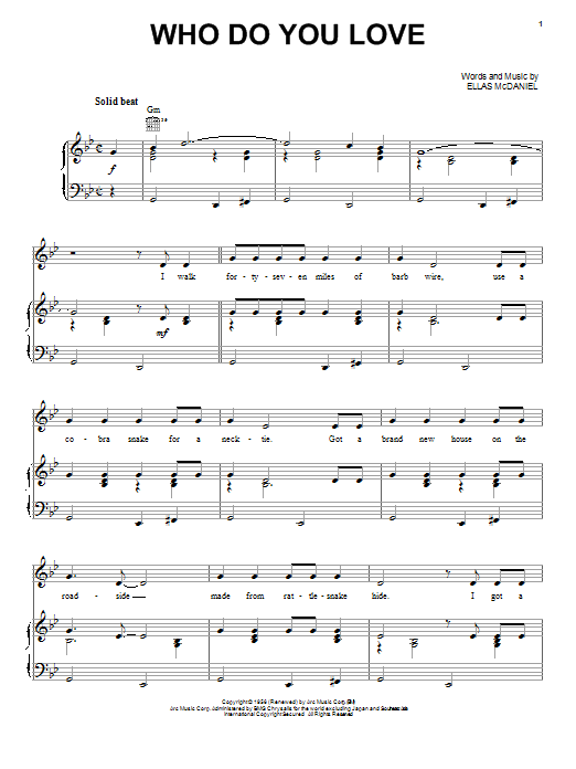 Produktbild zu:  Who Do You Love - Bo Diddley