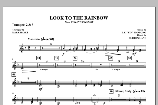 Product picture to: Look To The Rainbow - Bb Trumpet 2,3
