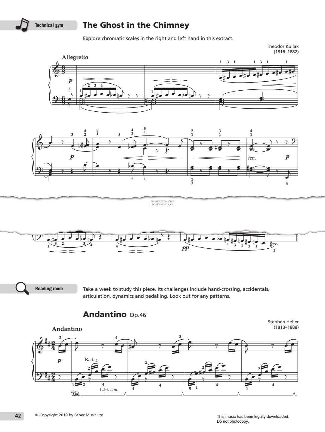 Produktgalerie: Seite 1 von 1 Andantino Op.46, Stephen Heller, Klavier
