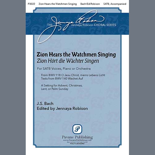 cover: Zion Hears The Watchmen Singing, J.S. Bach, Chor