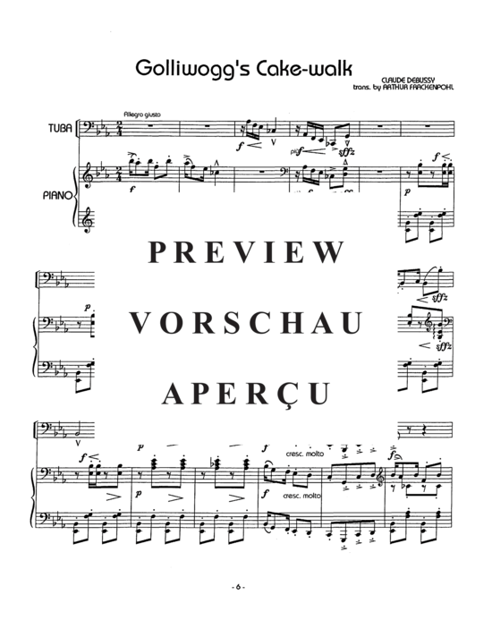 gallery: Two Pieces from Children´s Corner , , (Tuba + Klavier)