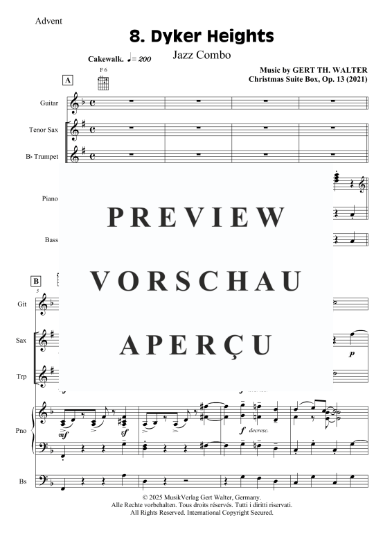 Produktgalerie: Seite 2 von 11 Dyker Heights, , (Combo Band (und 2 Bläser(