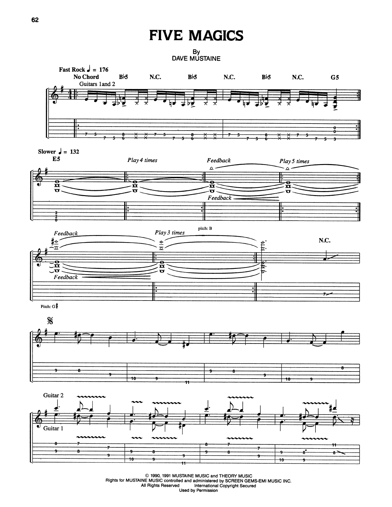Produktgalerie: Seite 1 von 1 Five Magics, Megadeth, Gitarre