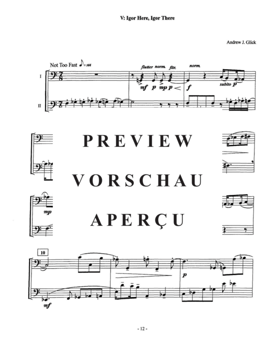 Produktgalerie: Seite 16 von 37 Six Duodecadent Duets , , (Euphonium Duett)