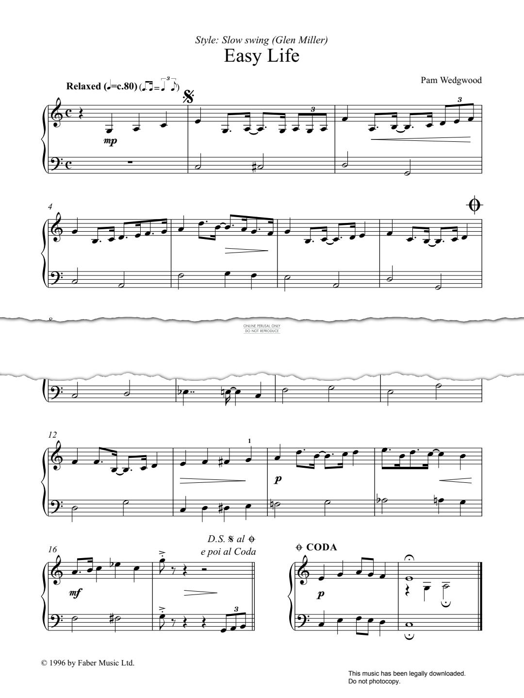Produktbild zu: Easy Life (from Jazzin' about Styles)
