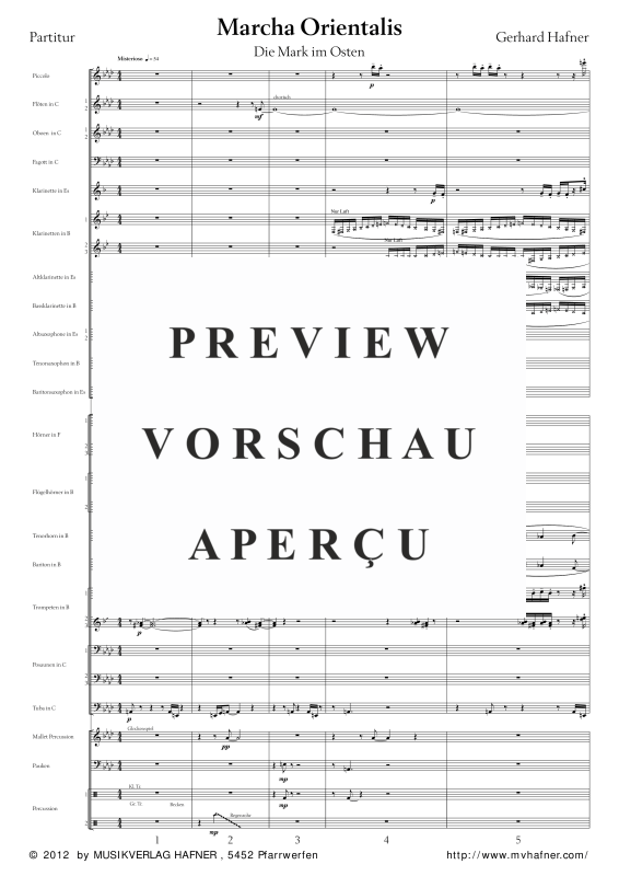 Product gallery: Page 6 of 11 Marcha Orientalis, , (large wind orchestra)