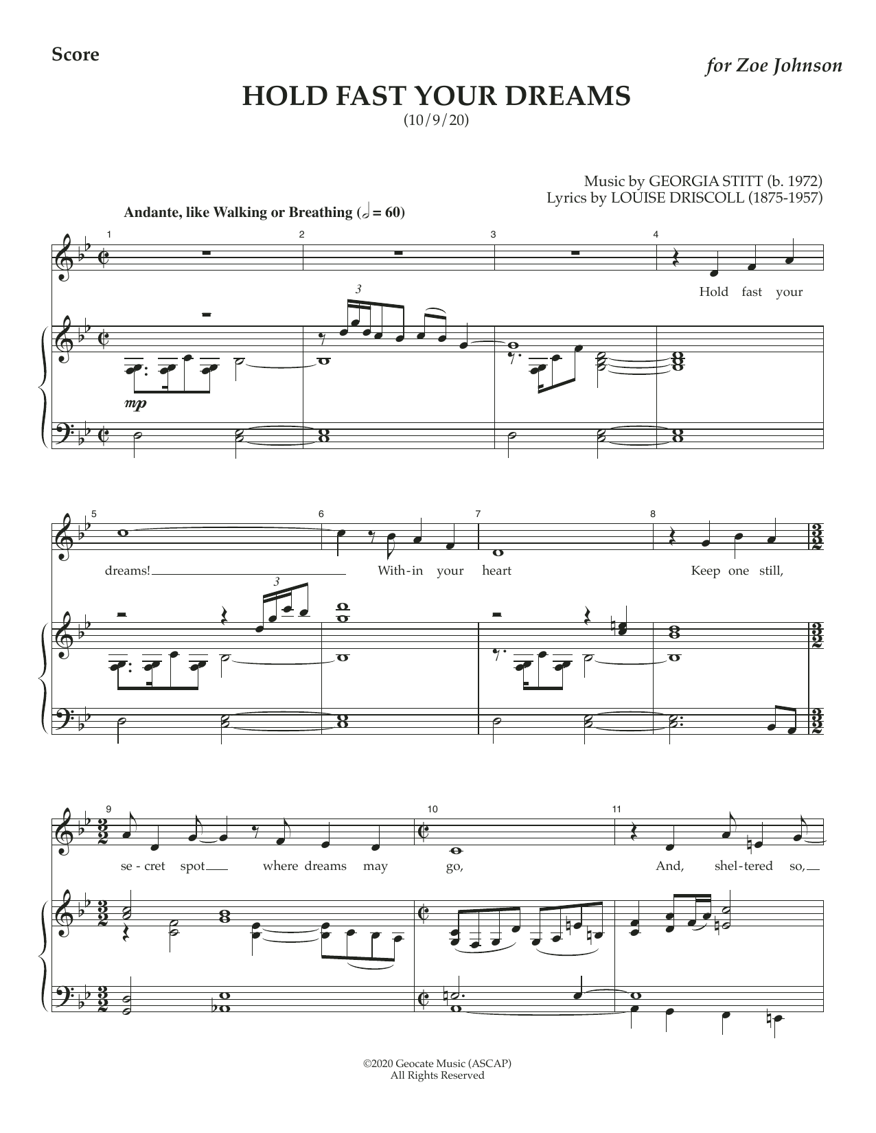 Produktgalerie: Seite 1 von 1 Hold Fast Your Dreams, Georgia Stitt, Gesang, Klavier