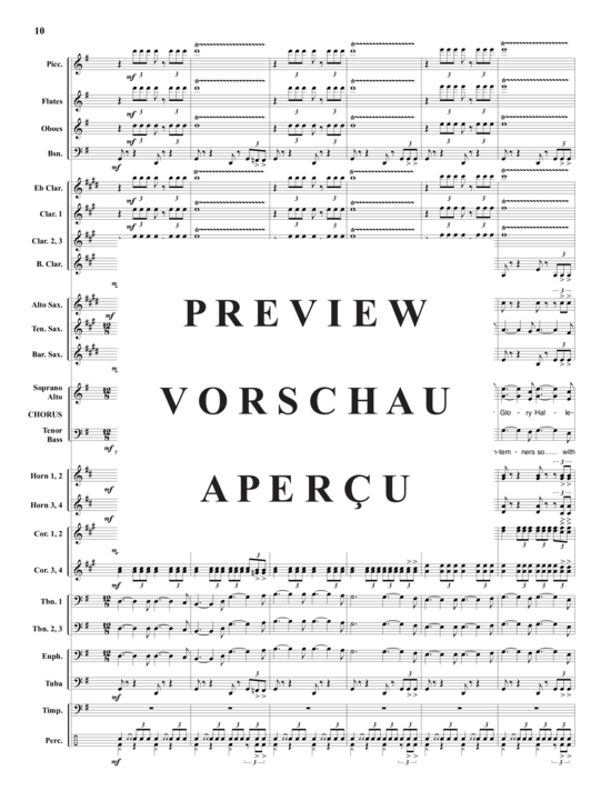 Product gallery: Page 11 of 21 Battle Hymn of the Republic , , (Concert Band + Mixed Choir)
