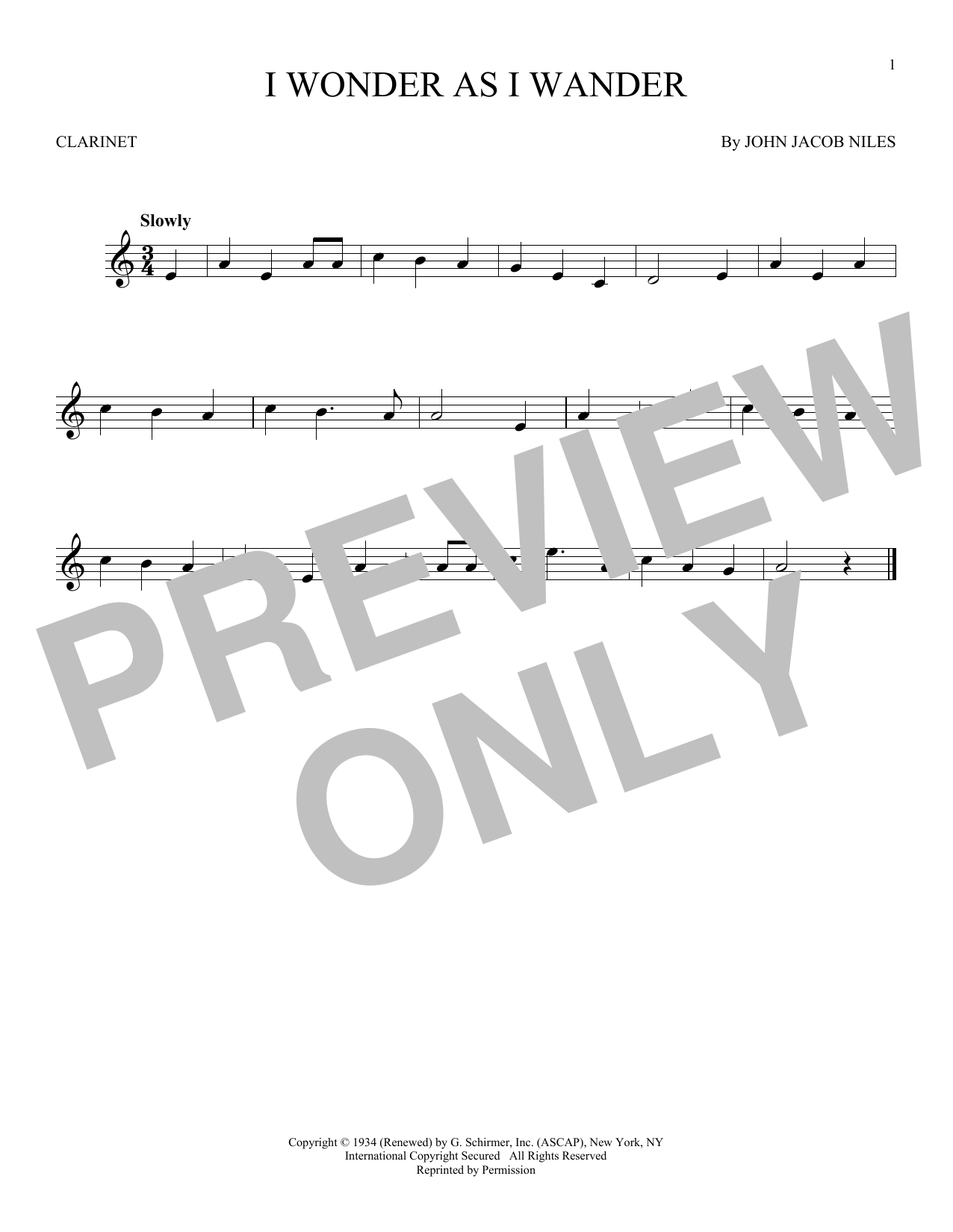 Product gallery: Page 1 of 1 I Wonder As I Wander, John Jacob Niles