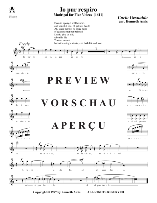 Produktgalerie: Seite 9 von 13 Io pur respiro , , (Holzbläserquintett)