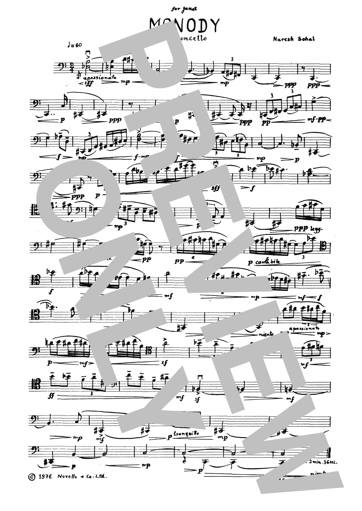 Produktgalerie: Seite 1 von 1 Monody, Naresh Sohal, Violoncello