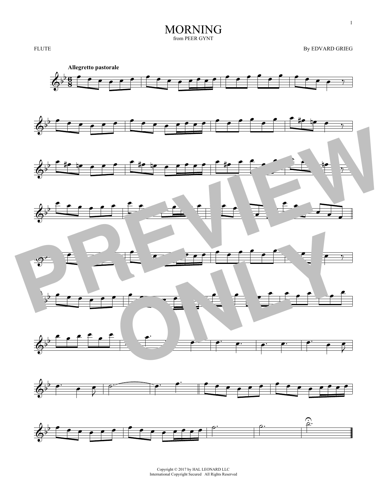 Product gallery: Page 1 of 1 Morning (from Peer Gynt), Edvard Grieg