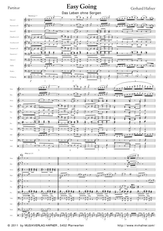 Product gallery: Page 1 of 11 Easy Going, , (large wind orchestra)