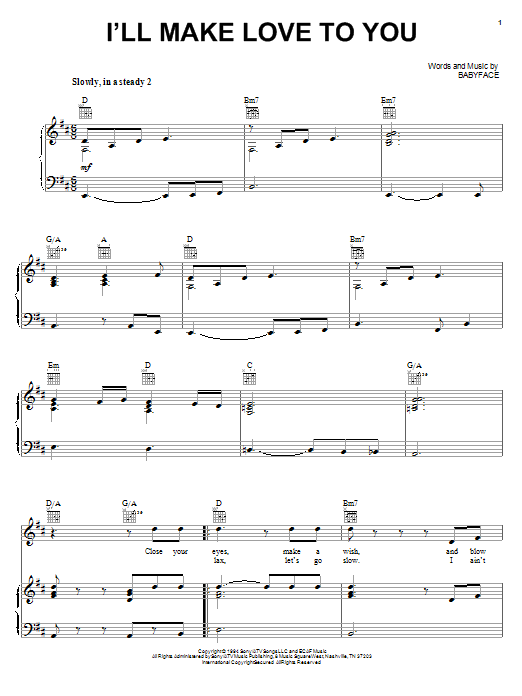 Produktgalerie: Seite 1 von 1 I'll Make Love To You, Boyz II Men, Gesang, Gitarre, Klavier