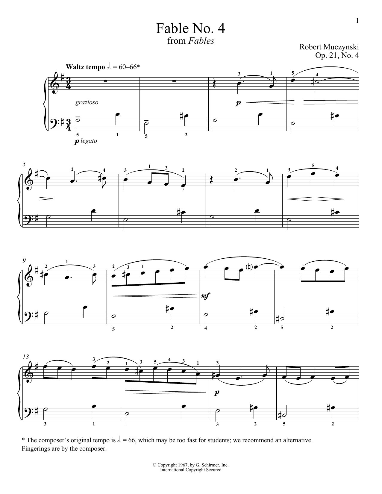 Product picture to: Fable No. 4, Op. 21