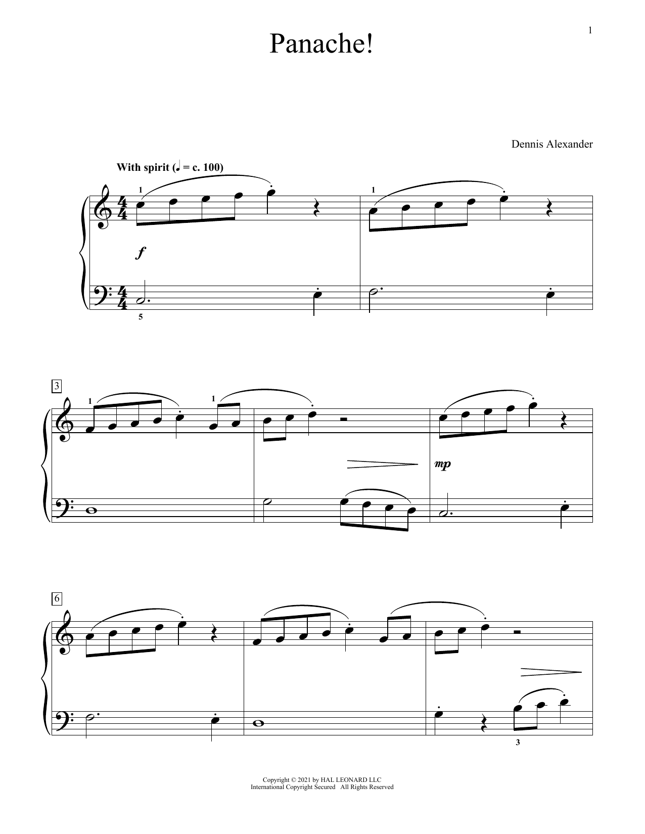 Produktgalerie: Seite 1 von 1 Panache!, Dennis Alexander, Klavier